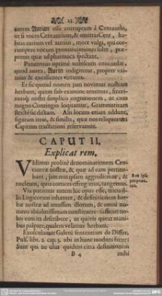 Caput II. Explicat rem
