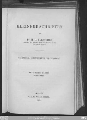 Bd. 2, Theil 2: Kleinere Schriften