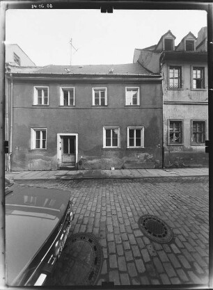 Pirna-Altstadt, Schmiedestraße 52. Wohnhaus (E. 17. Jh.). Straßenfront