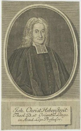 Bildnis des Joh. Christ. Hebenstreit