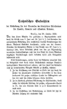 Technisches Gutachten