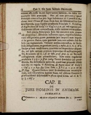 Cap. II. De Jure Hominis In Animam.