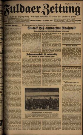 Ausgabe vom Samstag, den 04. Februar 1939.