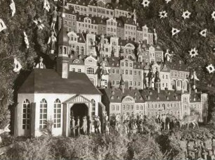 Weihnachtsberg : Weihnachtsberg (um 1807) aus Cranzahl. Teilansicht. Feierohmdschau, Schwarzenberg 1937