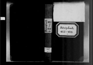Königsbach, evangelische Gemeinde: Standesbuch 1823-1835