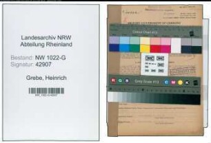 Entnazifizierung Heinrich Grebe , geb. 23.02.1908 (Arbeiter)