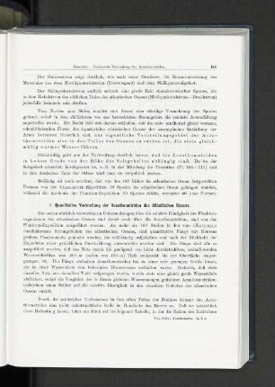 2. Quantitative Verbreitung der Acanthometriden des Atlantischen Ozeans.