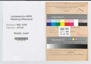 Entnazifizierung Josef Bradel, geb. 02.05.1894 (Polizeibeamter)