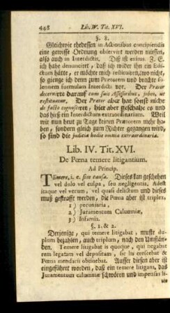 Tit. XVI. De Poena temere litigantium.