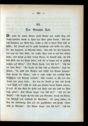 44. Der Gevatter Tod.