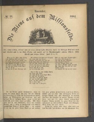 N°. 11. November. 1884