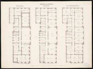 Hotel Bellevue, Cuxhaven Umbau: Ansicht von Norden, Ansicht von Westen