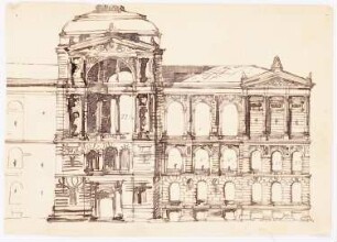 Theater: Fassadenansicht Variation