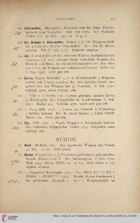 Städte (Nr. 664 - 709)