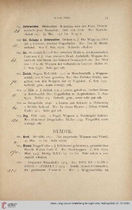 Städte (Nr. 664 - 709)