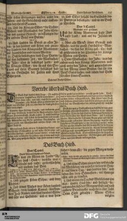 Das Buch Hiob.