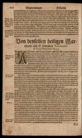 Von denselben heiligen Martyrern/