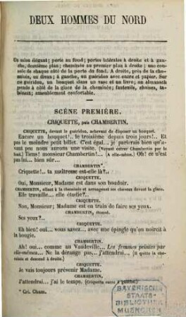 Deux hommes dunord : Vaudeville en un actes, de [H.] Dupin et [Jul.] Delacour. Représenté pour la première fois, à Paris, sur le Théâtre des Variétés, le 24 février 1857