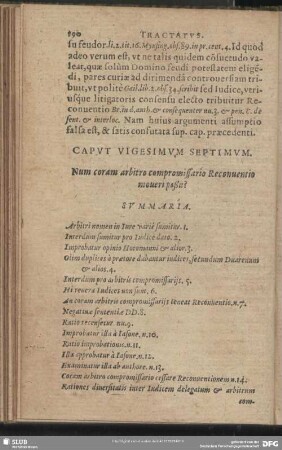 Caput Vigesimum Septimum. Num coram arbitro compromissario Reconventio moveri poßit?