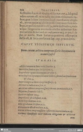 Caput Vigesimum Septimum. Num coram arbitro compromissario Reconventio moveri poßit?