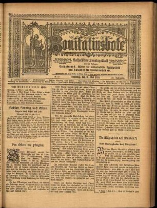 Erste Ausgabe vom Sonntag, den 08. Mai 1910.