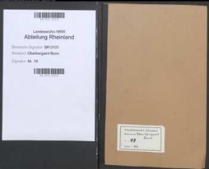 Antrag des Landrats von Kreuznach, Hont, auf Rückkauf der Salinen Theodorshalle und Carlshalle bei Kreuznach