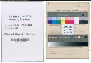 Entnazifizierung Friedrich Hermann Westhoff , geb. 21.09.1920 (Kraftfahrer)