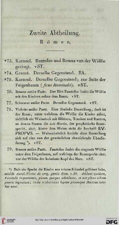 Zweite Abtheilung. Römer