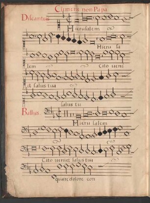 Großformatiges Chorbuch, 25 Motetten - Staatliche Bibliothek Ansbach VI g 12