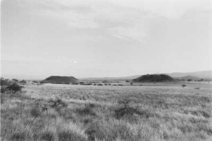 Im abessinischen Graben bei Metehara : Blick auf eine ebene Savannenlandschaft