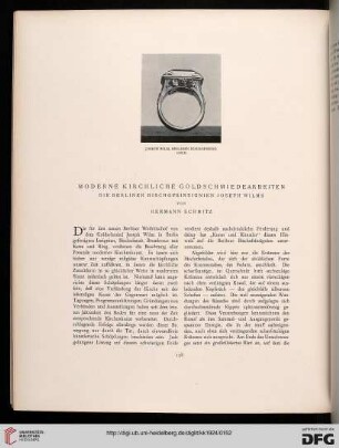 Moderne kirchliche Goldschmiedearbeiten: die Berliner Bischofsinsignien Joseph Wilms