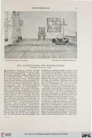 38: Die Ausprägung des Wohnlichen : "Transform a house into a home"