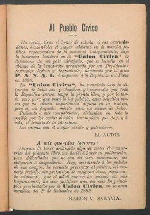 Al pueblo cívico