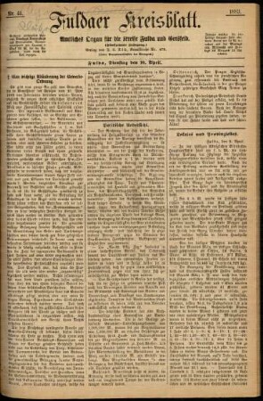 Ausgabe vom Dienstag, den 10. April 1883.