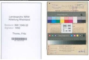 Entnazifizierung Fritz Thurau , geb. 20.10.1881 (Beamter)