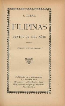 Filipinas dentro de cien anos