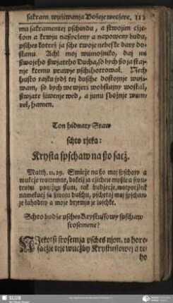 Ton hidnaty Staw schto rjeka: Krysta spschaw na ßo sacż