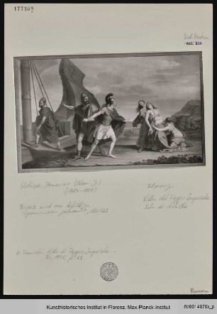 Achilles übergibt Briseïs den Herolden des Agamemnon - Achille lascia Briseis ai soldati
