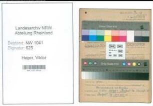 Entnazifizierung Viktor Heger , geb. 23.08.1912 (Kraftfahrer)