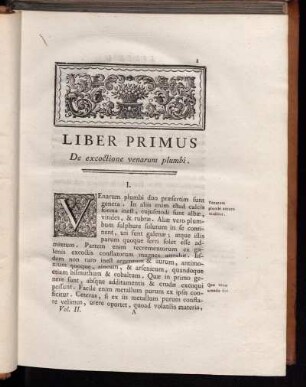 Liber Primus De excoctione venarum plumbi
