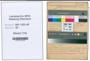 Entnazifizierung Fritz Manert , geb. 13.09.1888 (Steuerhelfer)