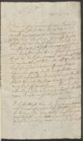 Brief von Jeunet Duval an Johann Jacob Kohlhaas