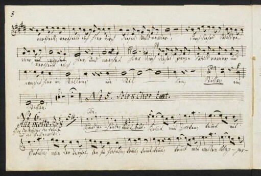 No. 5. Solo und Chor tacet.