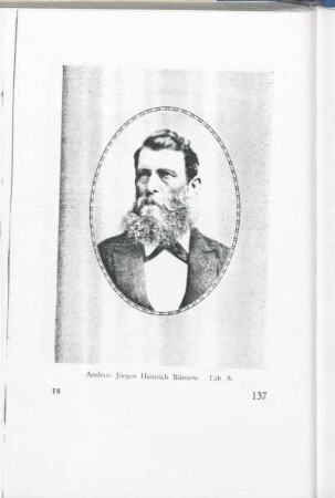 Andreas Jürgen Heinrich Bünsow. Tab. S.