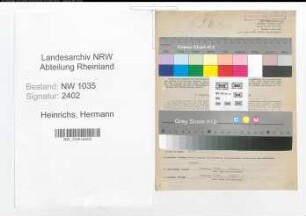 Entnazifizierung Hermann Heinrichs , geb. 03.03.1903 (Rottemeister)