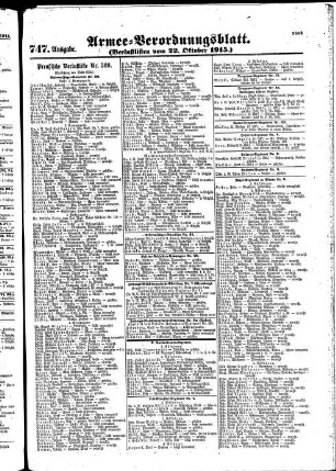 747. Ausgabe. Freitag, 22. Oktober 1915