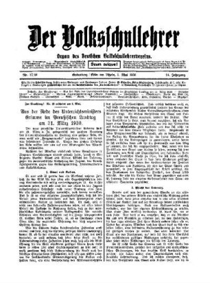 Aus der Rede des Unterrichtsministers Grimme im Preußischen Landtag am 31. März 1930