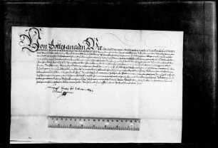 Hz. Christoph von Württemberg erteilt Abt Ludwig von Adelberg einen Revers über 18 000 fl Darlehen des Abts.