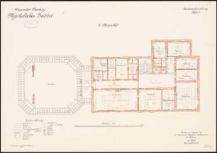 Physikalisches Institut der Philipps-Universität Marburg: Grundriss 2. Obergeschoss 1:100