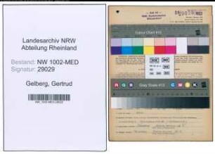 Entnazifizierung Gertrud Gelberg , geb. 30.09.1919 (Krankenschw.)